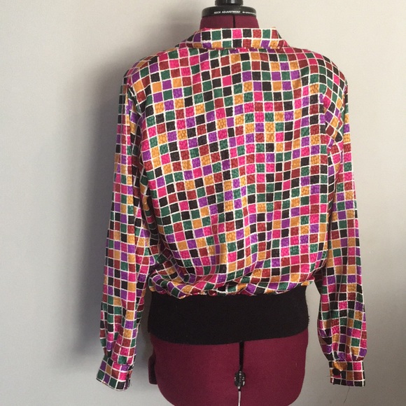 Vintage Colorful Geometric Top - Picture 4 of 6